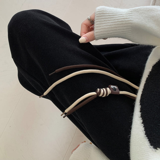 [Special Offer] Women's Leggings Sports Pants, Casual Pants, Drapedy Kapok Velvet, High Waist, Slimming Look, Loose and Versatile Style for Outer Wear