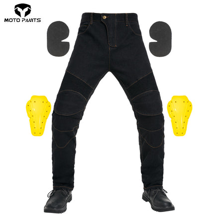 Factory Direct Sales Motorcycle Racing Rider Straight Jeans Pants Off-Road Motorcycle Racing Riding Pants Knee Pads with Cover
