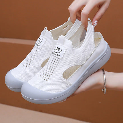 Shoes Women's 2025 Soft Sole Not Tired Shoes Breathable Women's Shoes Spring and Autumn New Slip-on Platform Shoes Women's Lazy Shoes