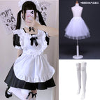 Black + white socks + small bustle / S