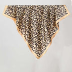 New leopard print silk scarf