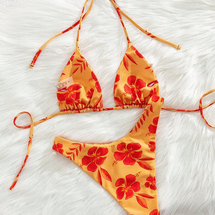 2026 New Foreign Trade Cross-Border Amazon European and American Swimwear Sexy Women's Beach Vacation Bikini Two-Piece Swimsuit for Women