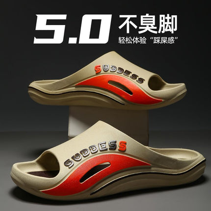 Thick bottom slippers men's non-slip summer outdoor wear new bathroom home indoor sports outdoor beach men