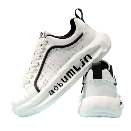 Summer New Mesh Thin Lace-Up Breathable Sneakers Trendy Versatile Shallow Men's Casual Slip-On Shoes