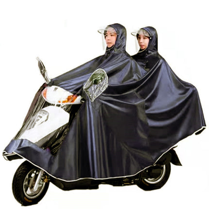 Raincoat Electric Battery Motorcycle Men's and Women's Thickened Double Super Large Long Full Body Rainstorm Protection Poncho Foot Covering