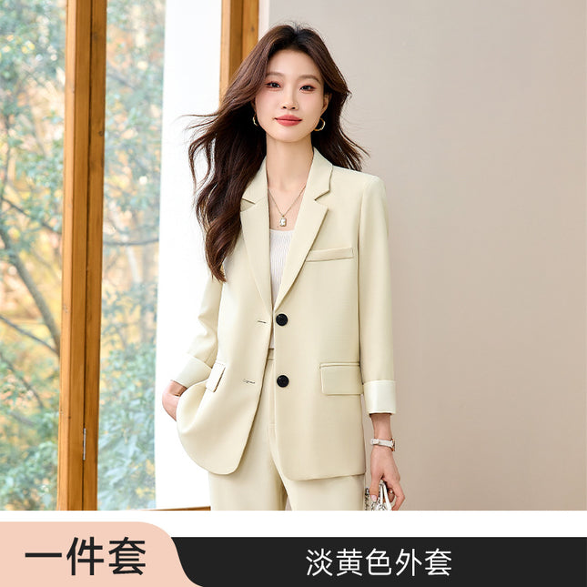 Suit suit Women's Professional Business Dress Interview College Students Advanced Sense Temperament Commuter Women's Front Desk Work Clothes
