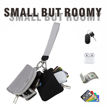In stock Amazon lulu same multi-functional fashion women's wrist bag portable simple bank card mini coin purse