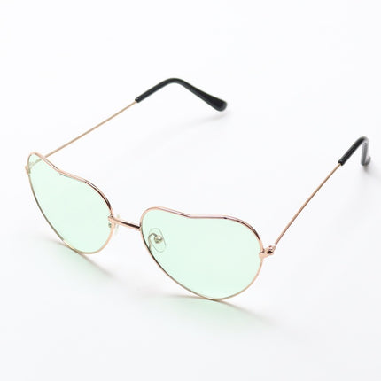 Heart Shape Fashion Sunglasses Retro Love Ocean Sunglasses Party Glasses Metal Heart Sunglasses