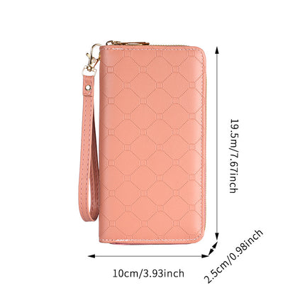 Factory New Wallet Korean Style Cute Long Coin Purse Large Capacity Women Multi Card Zipper Handheld Mobile Phone Bag for Women