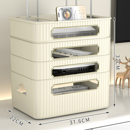 Router wifi storage box TV set-top box storage rack socket wire arrangement desktop wireless light cat placement