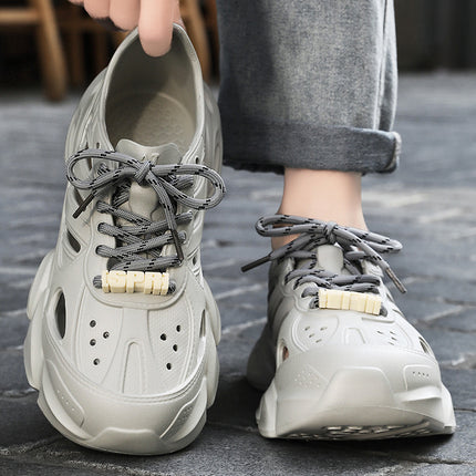 Men's Summer New Sandals, Non-Stinky Foot Hole Shoes, Popular Fashionable Casual Shoes, Hollow Breathable Single Shoes