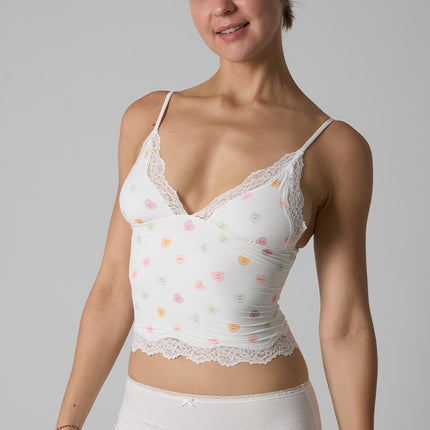 Lace Top Sk's Ultra-Elastic, Lightweight, Sleeveless Vest Without Chest Pads, Sexy Lace Trim, Adjustable Deep V Straps