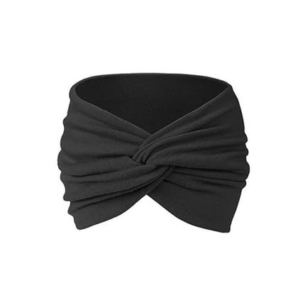 Amazon Cross-border New Ultra Wide Edge Women's Elastic Knot Cross Yoga Sports Elastic Hair Accessories Hair Band Headband