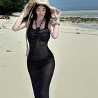 Black Striped Bikini Dark Blue Dress / S 40.00 kg-47.50 kg