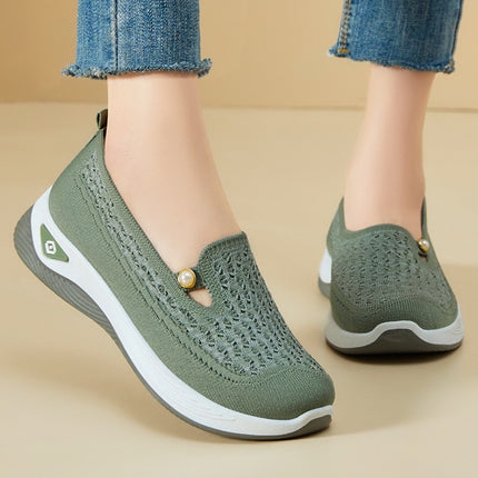 Shoes for Women, Versatile Summer New Cross-Border Shoes, Slip-On Cloth Shoes, Shallow Mouth, Lightweight Mother's Shoes, Fashionable Shoes
