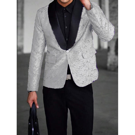 Cross-Border Green Fruit Collar Fancy Suit Nightclub Singer Groom Wedding Host Formal Wear Business Suit