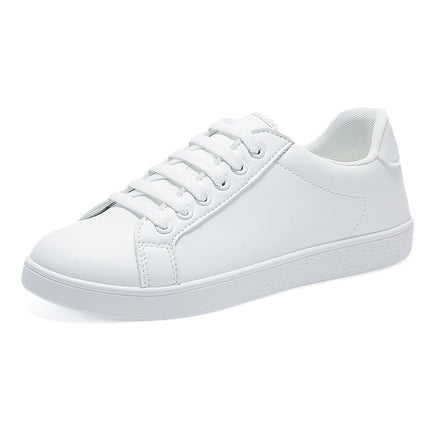 Men's Four Seasons Casual Board Shoes White Shoes Leather Surface Simple Fashion Casual Shoes Foreign Trade Cross-border Men's Shoes Breathable Shoes