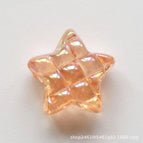 Five-pointed star transparent orange