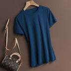 [Round neck] Blue / S