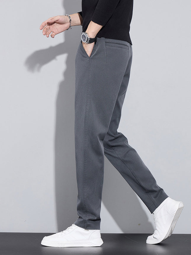 Cross-Border Trade Spring and Autumn New Lyocell Men's Versatile Light Business Casual Pants, Simple and Versatile