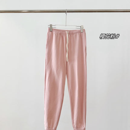 Popular Spring New Dopamine Color Sweatpants Solid Color Versatile Casual Slimming Terry Women's Sports Pants