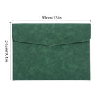 Skin-feeling document bag grass green