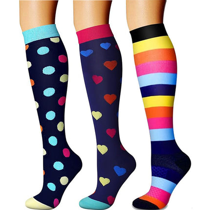 3 pairs of series cross-border sports compression socks stockings calf socks compression socks jump rope elastic socks riding socks