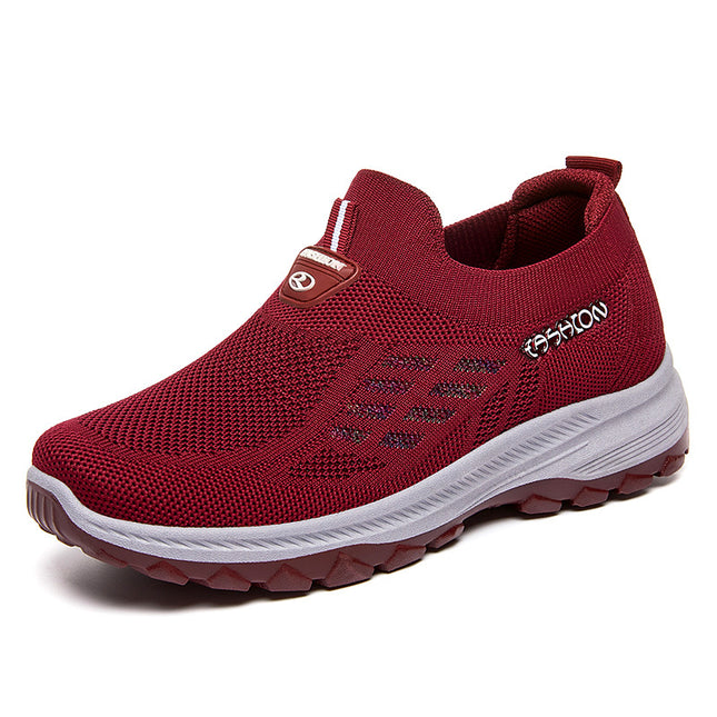 Women's Summer Shoes for Elderly Women, Breathable Soft-Soled Casual Walking Shoes for Older Mothers, Cross-Border Elderly Shoes