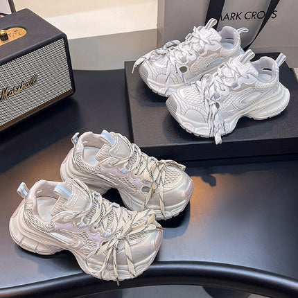 Trendy Popular Dad Shoes 2025 Platform Thick-Soled German Training Shoes Fashionable Stylish Mesh Casual Sports Sandals