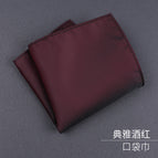 Elegant burgundy pocket scarf