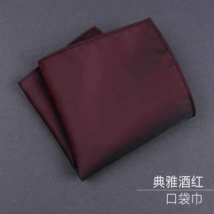 Burgundy Groom Wedding Burgundy Groomsman Formal Business Zipper Knot-Free Men's Tie Wedding