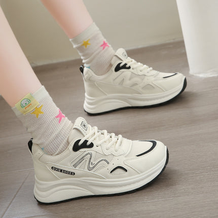 Thick-soled Torre Shoes Women's Spring and Summer 2025 New Leg Length Increased Breathable Fashion Trend sneaker Students
