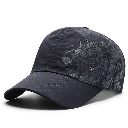 Quick-Drying Baseball Hat Men's Summer Outdoor Sports Sun Protection Breathable Hole Sun Hat Korean Style Casual Sunshade Peaked Cap