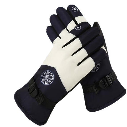 Winter Ski Gloves Motorcycle Warm Fleece-Lined Thickeneded Cycling Waterproof Windproof Cold Anti-Slip Rainproof Outdoor Gloves