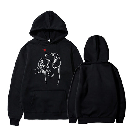 2024 Men's and Women's New Women's Printed Long Sleeve Hoodie Sweatshirt