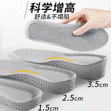 Height-Increasing Insoles for Men and Women, Suitable for Short Individuals, Invisible Height-Increasing Insoles for Martin Boots, Comfortable and Breathable