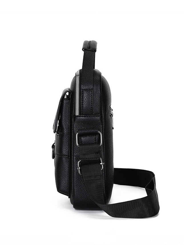Men's Handbag Shoulder Bag Casual Business Travel Leather Bag Crossbody Bag Men's Cross Bag Simple Men's Bag Crossbody Bag