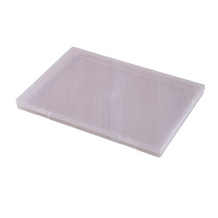 Full plastic industry high 1.7cm flat box transparent plastic box plastic storage box finishing box storage box