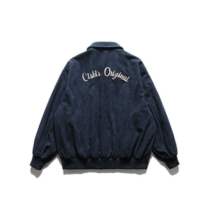 City Fanpin 2024 Autumn New Corduroy Towel Embroidered Jacket Autumn Jacket Men's Autumn Wear Men's Frock