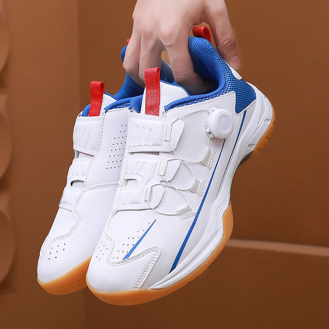 Men's Shoes, Sports Shoes, Running Tendon Soles, Non-Slip, Wear-Resistant, Rotating Buttons, No Laces, Adult Slip-On Shoes