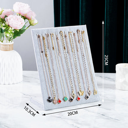 In-Stock Velvet Earring and Stud Display Board Necklace Bracelet Storage Rack Creative Jewelry Rack Accessory Stall Live Streaming Rack