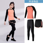 Orange three-piece suit (long sleeves + single trousers + shorts) / Size 22 (about 120cm, about 20kgcm)