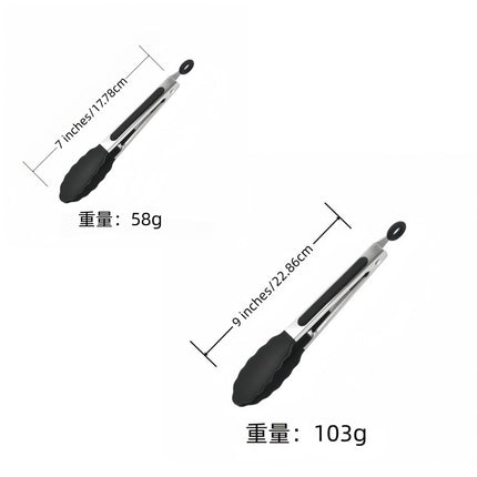 Cross-border Clip Kitchen Barbecue Clip Food Clip Silicone Clip Anti-scalding Clip Bread Fried Steak Clip Barbecue Clip
