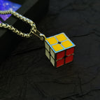 Rubik's cube necklace 70cm Pearl Chain
