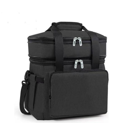 Factory direct double-layer large-capacity insulation bag outdoor refrigeration insulation bag picnic bag office worker portable lunch bag