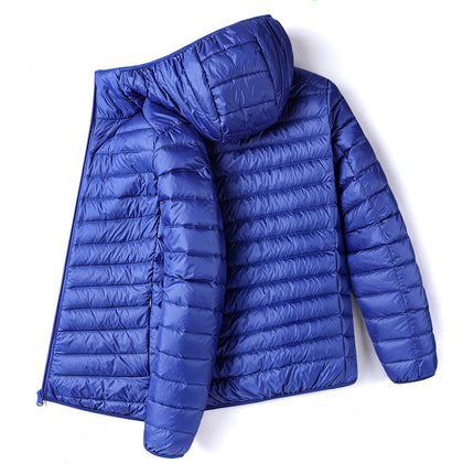 2024 new lightweight cotton-padded jacket men's slim short Korean fashion brand plus size fashion thin winter coat men's clothing