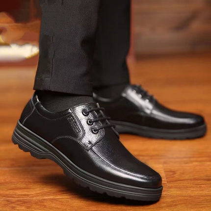 [Genuine leather] special clearance processing broken size leak-picking men's leather shoes high-end deodorant non-slip all-match