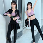 Na 2522 four-piece set-black pink / S recommendation 35-42.5kg