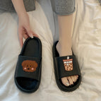 The feeling of stepping on shit-milk tea dog [black] / Size 36/37 [suitable for feet size 35-36]