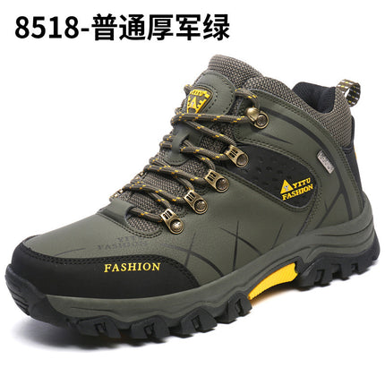 2024 cross-border all-match new high-top hiking shoes cross-country hiking cotton men's outdoor shoes extra large size sneaker
